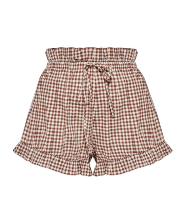 Posse Callie Drawstring Short In Multi In Brown