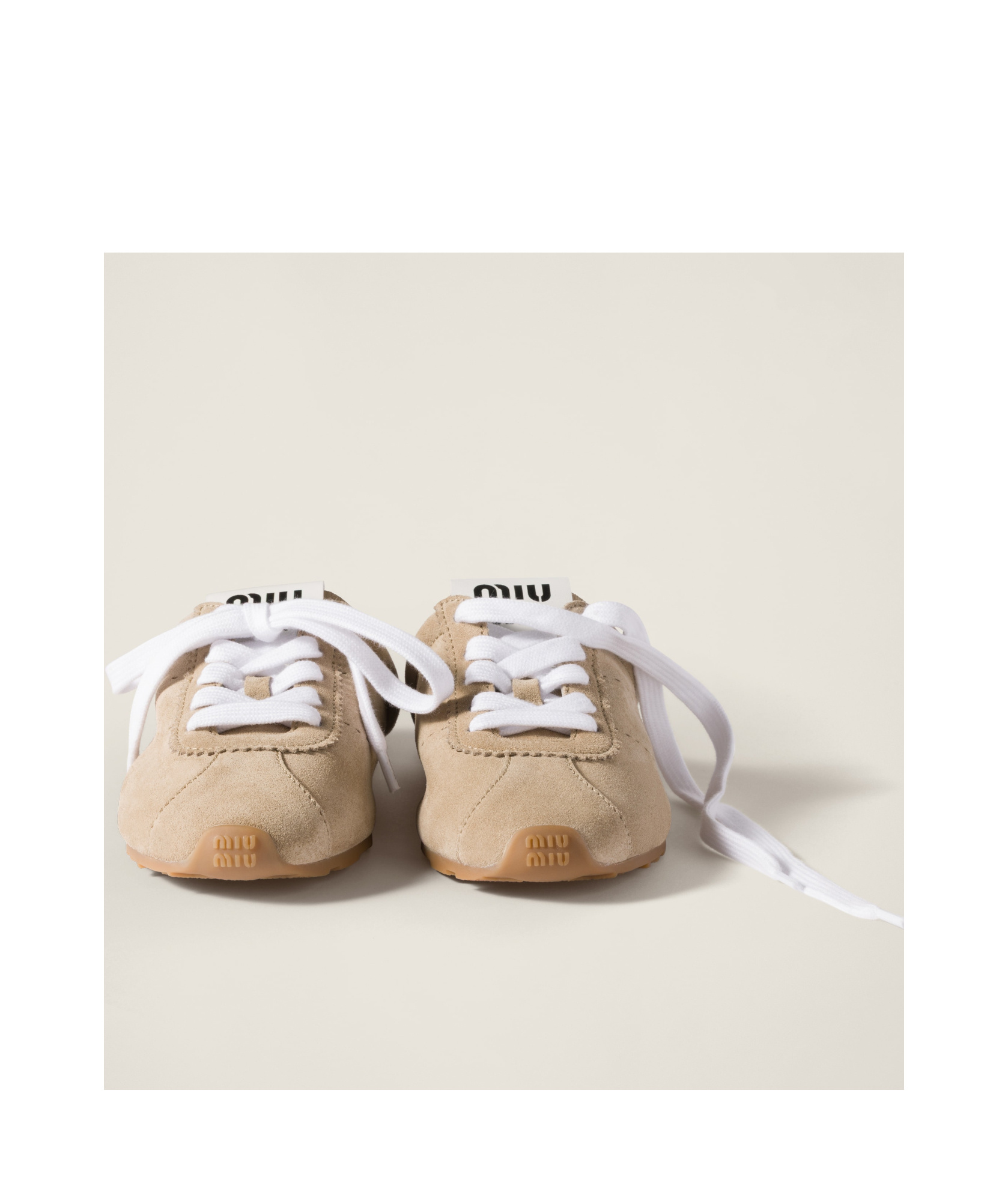 Shop Miu Miu Plume Suede Mules