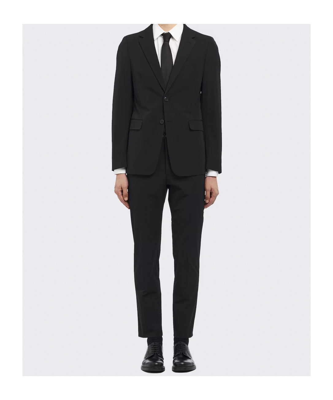 Prada Slim Fit Two Piece Suit In Black