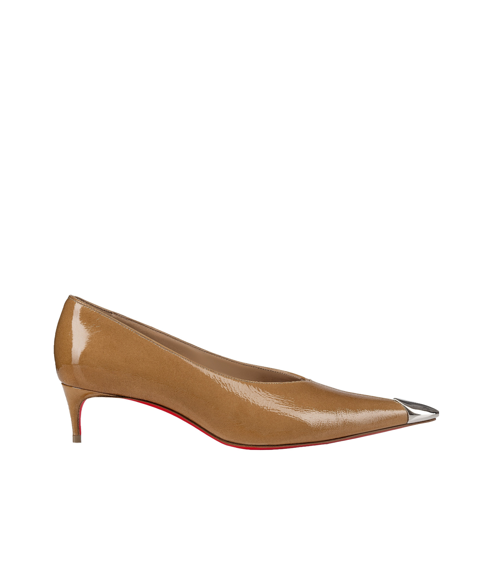Shop Christian Louboutin Pointed High Heels In Brown