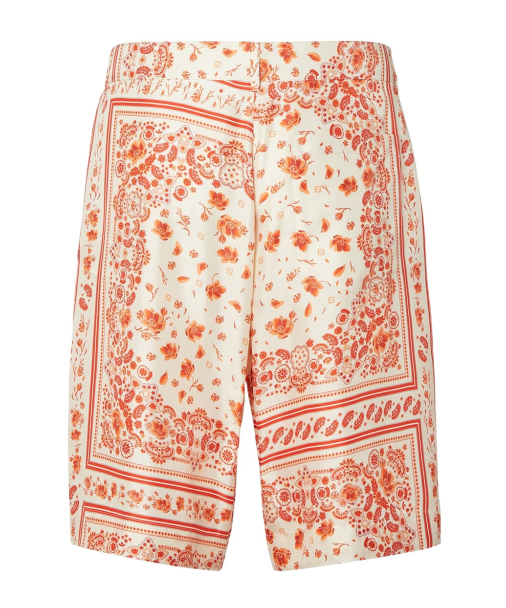 Fendi Bandana-print Silk Shorts In Multi