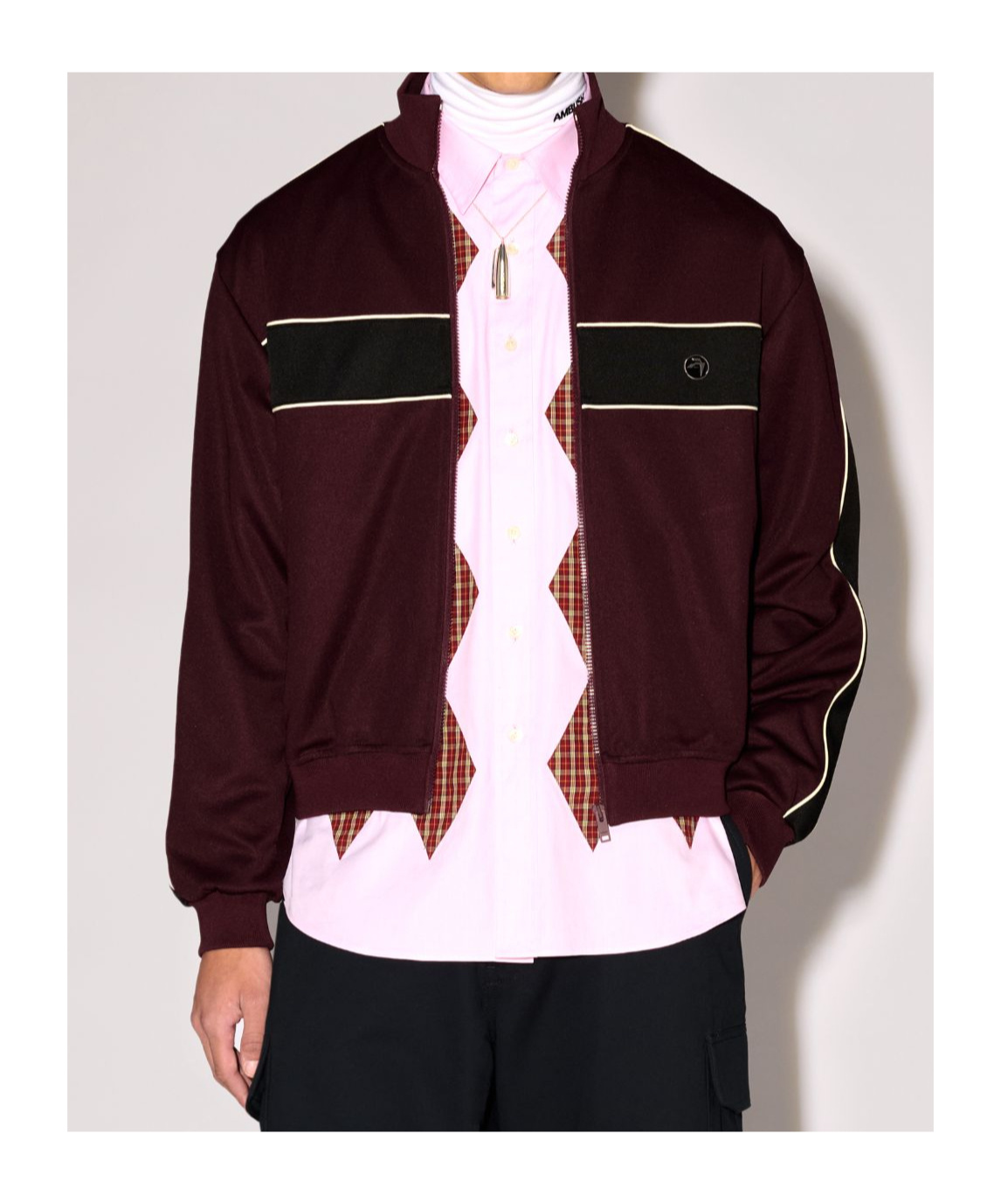 Shop Ambush Colour-block Track Jacket In Brown