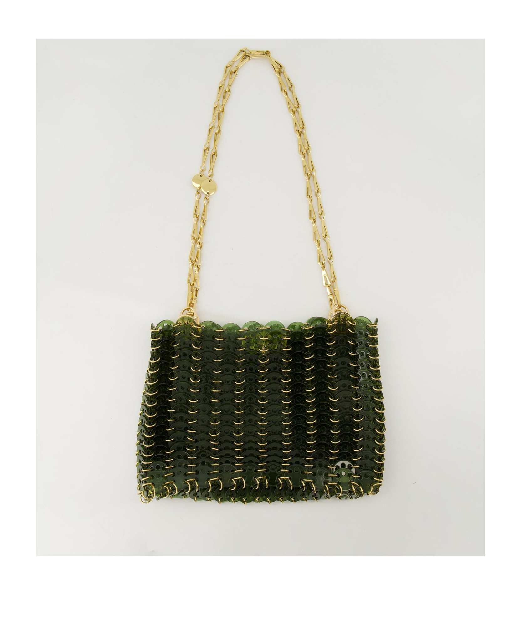 Rabanne Rectangular Shoulder Bag In Black