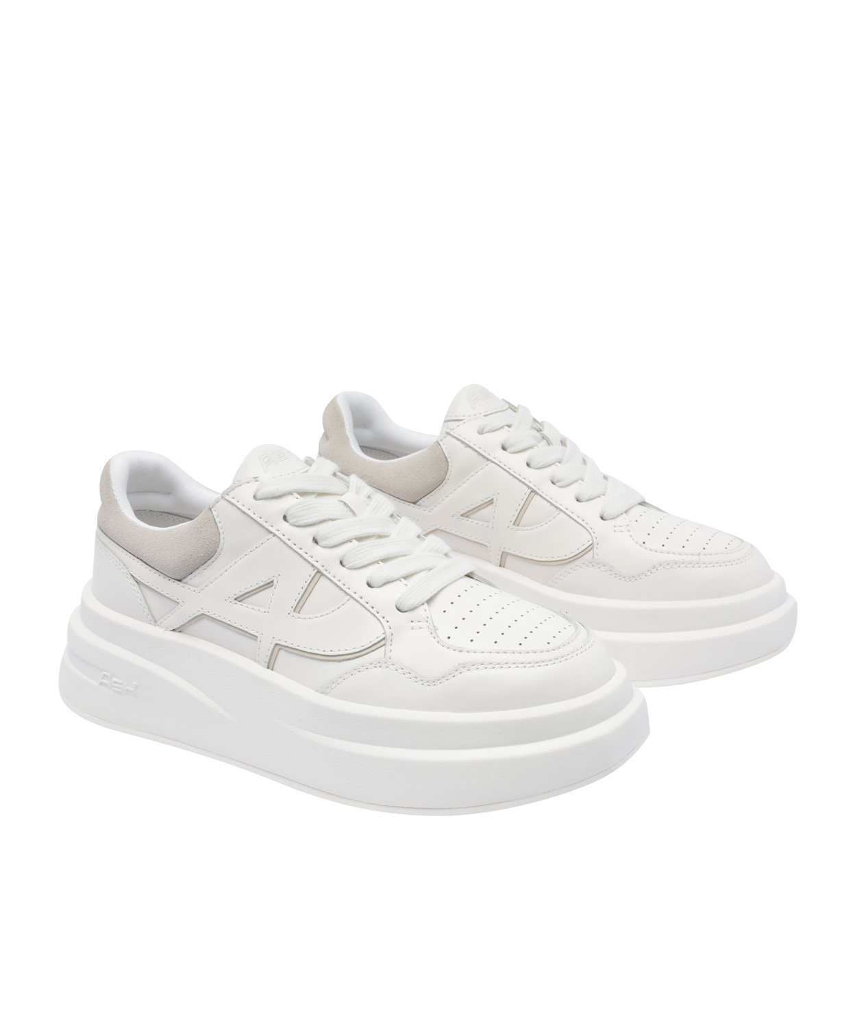 Ash Round Head Low-cut Casual Shoes In White