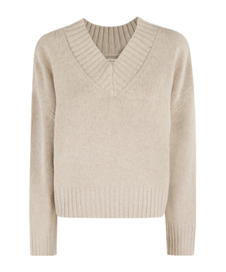 Barbour Crew Neck Sweater In Gold