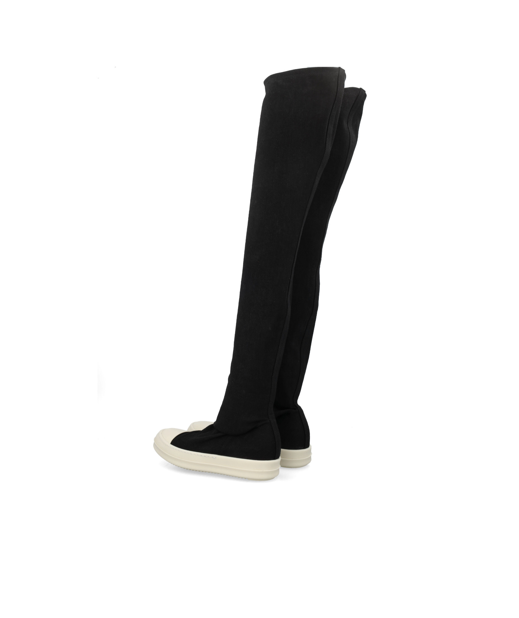 Rick Owens Drkshdw Round-head Boots In Black