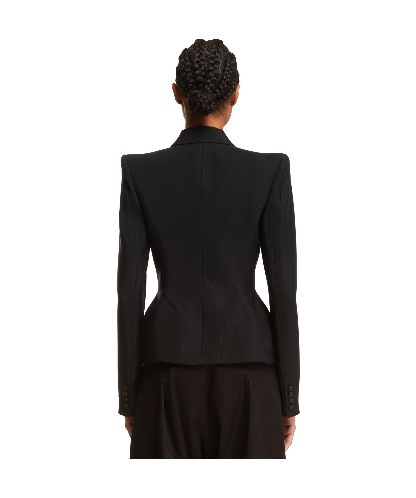 Mugler Single-button Casual Jacket In Black
