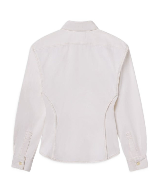 Shop Frame The Sculpted Shirt In White