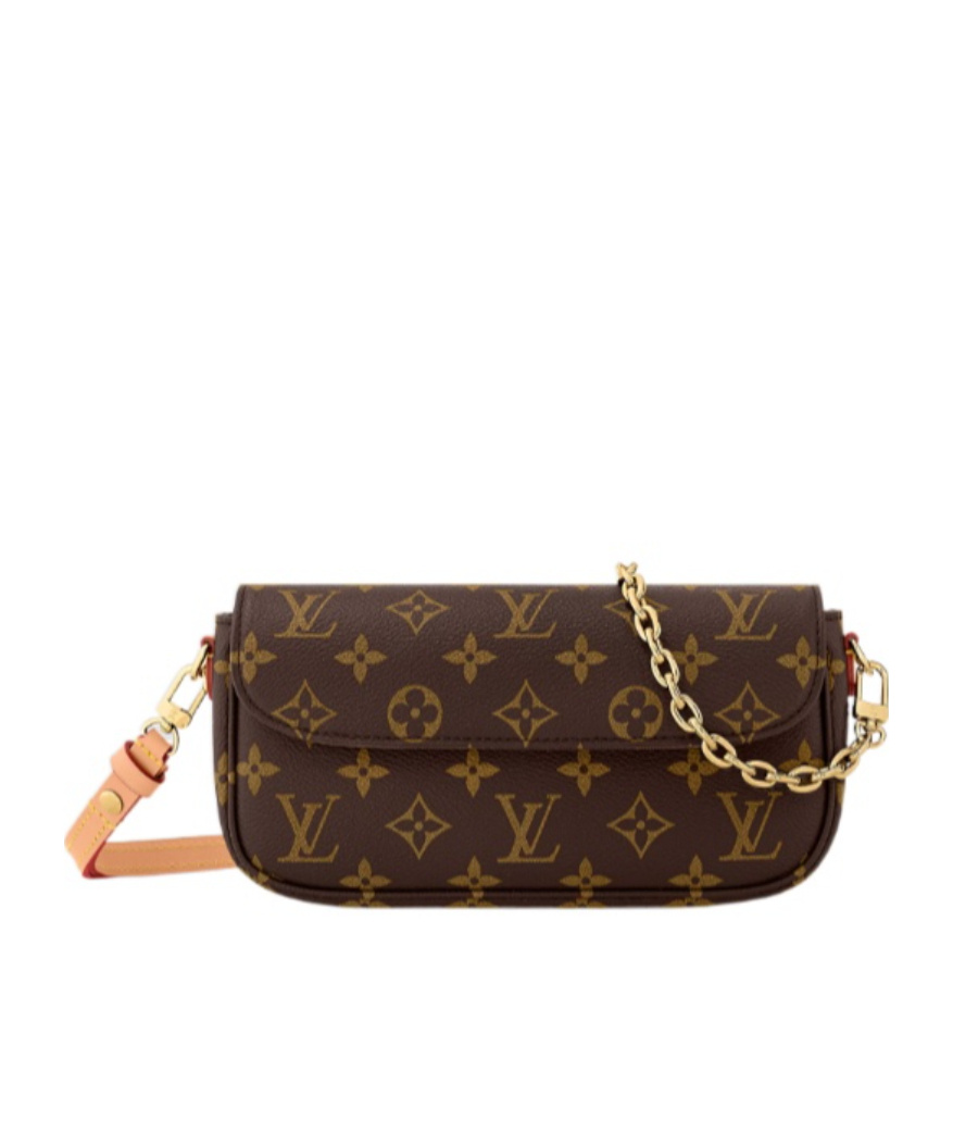 Pre-owned Louis Vuitton Wallet On Chain Ivy Shoulder Bag In Brown