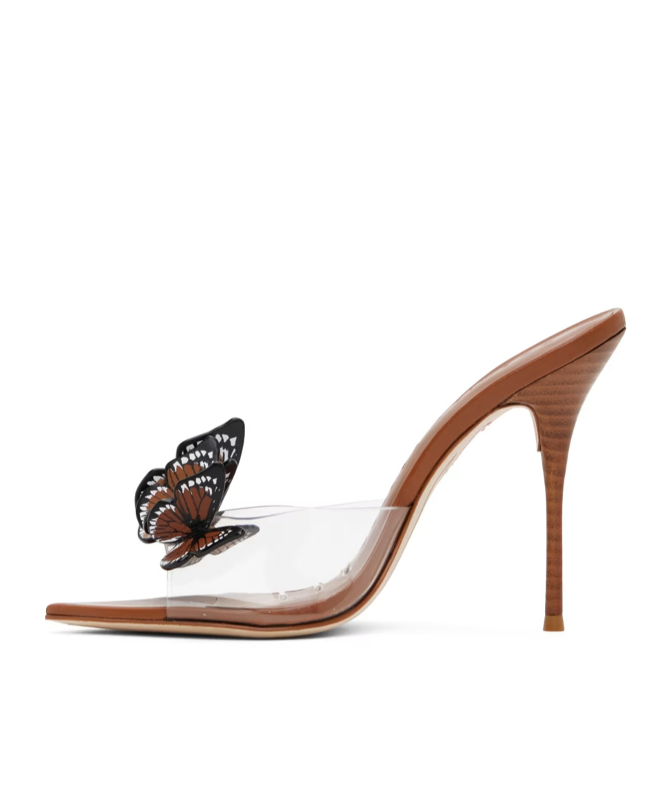 Sophia Webster Pattern Decal High-heeled Sandals In Brown