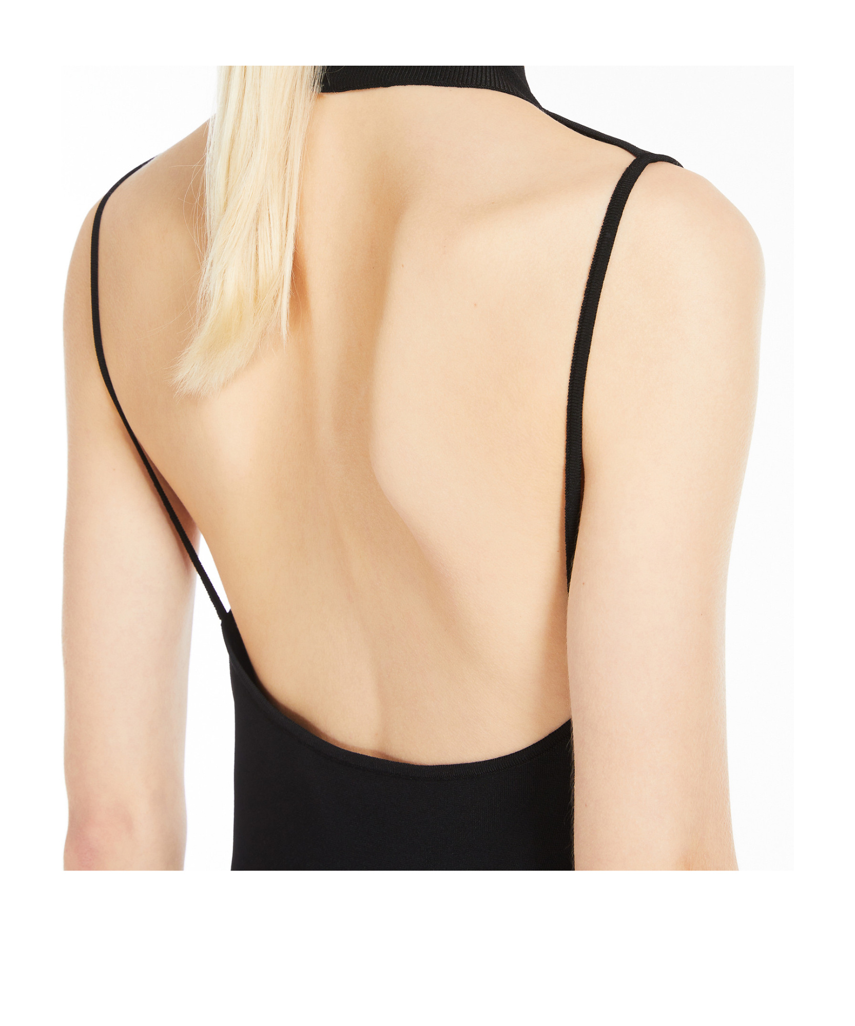 Sportmax Draped Bodysuit In Black