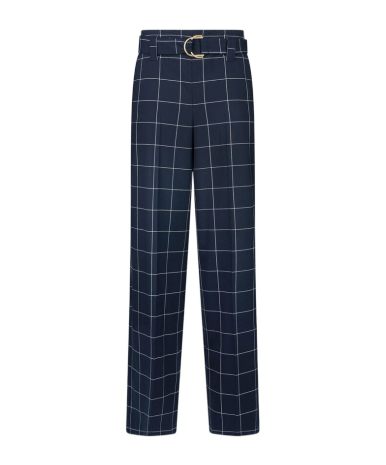 Shop Liu •jo Tailored Check Trousers