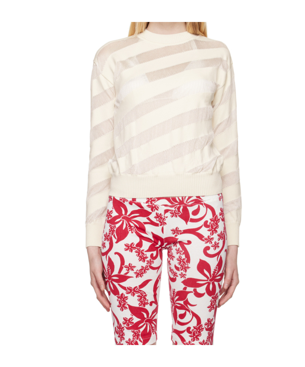 Gimaguas Zebara Striped Jumper In Neutral