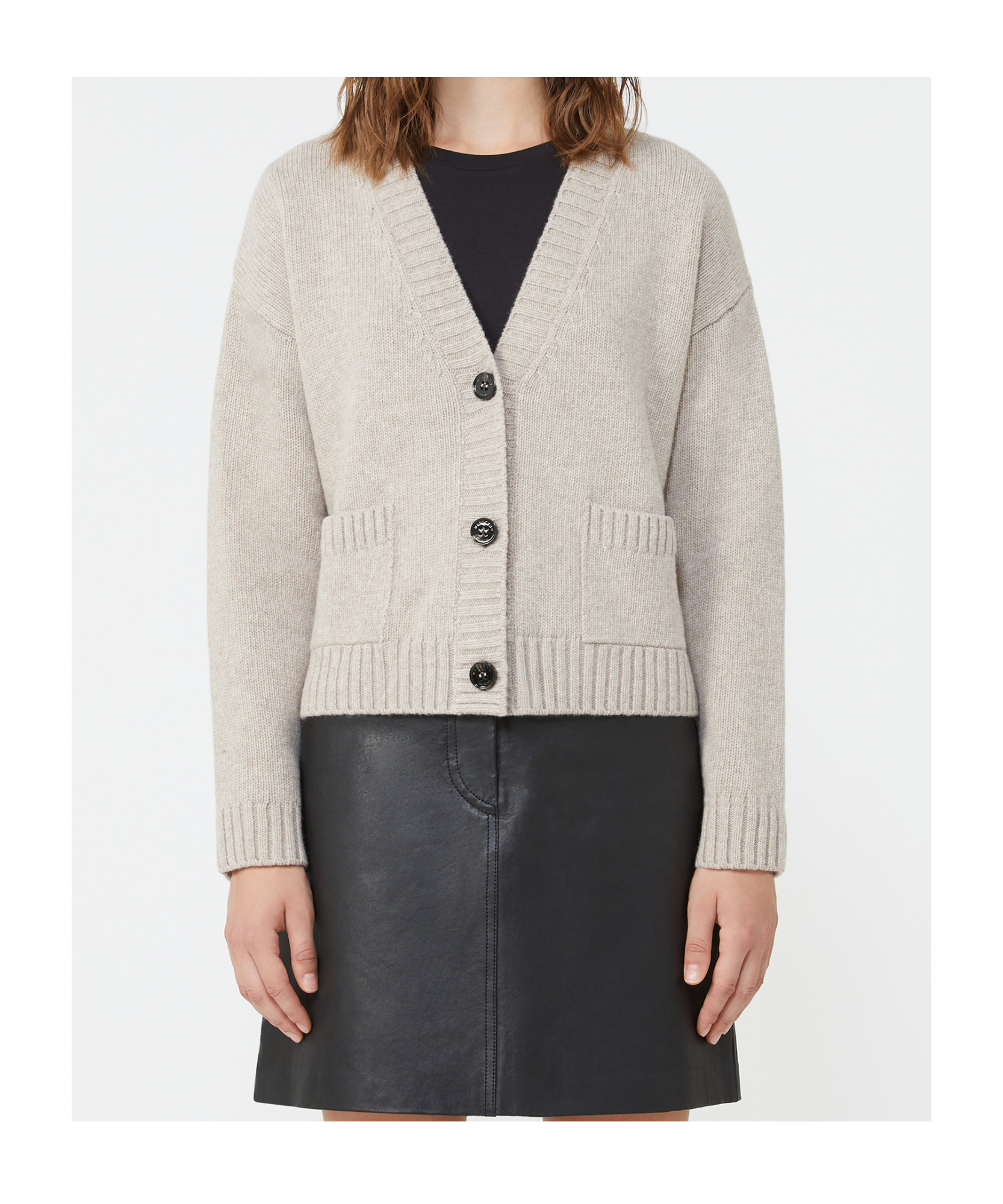 Weekend Max Mara V-neck Cardigan In Neutral