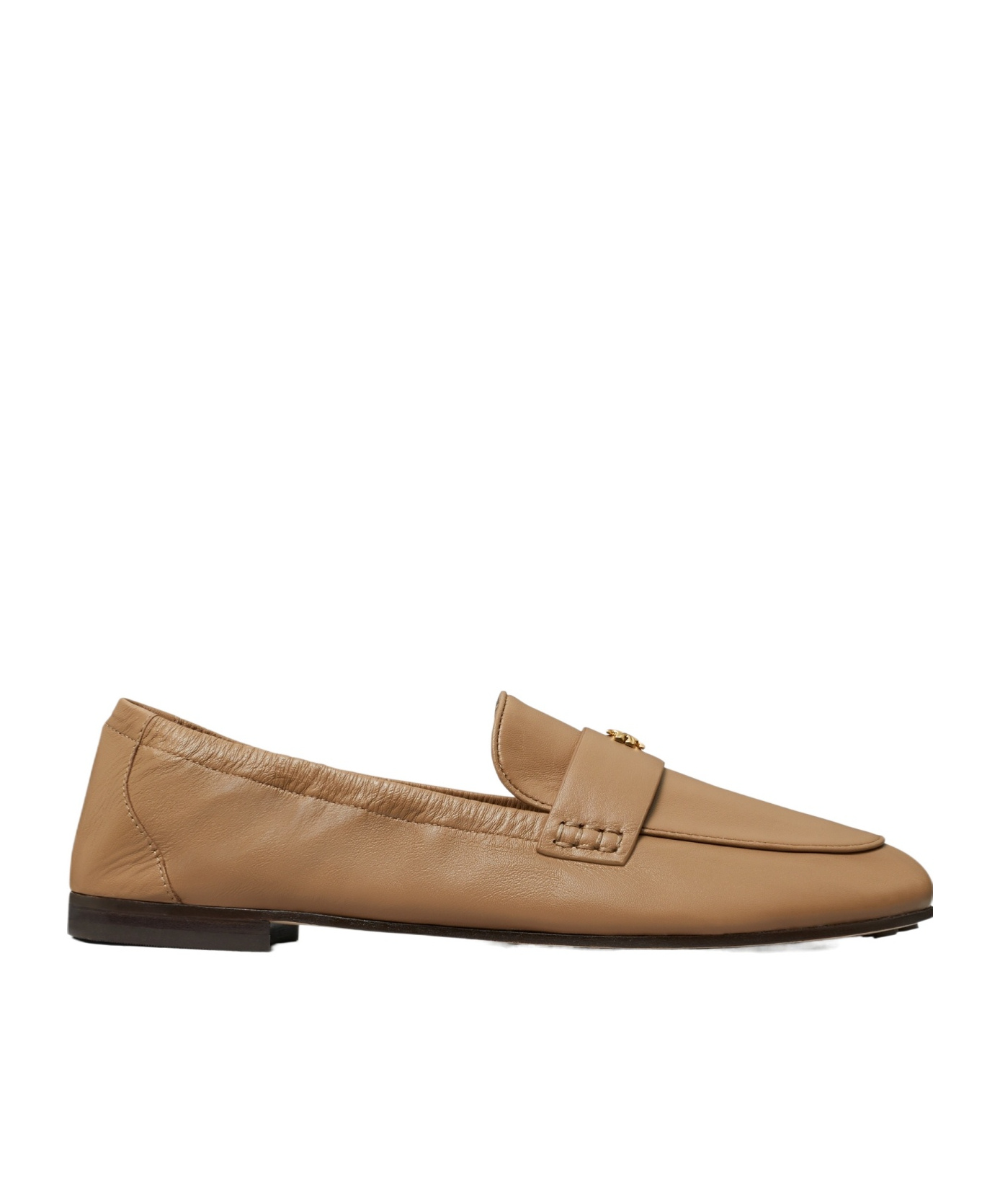 Tory Burch Round Toe Loafers In Khaki
