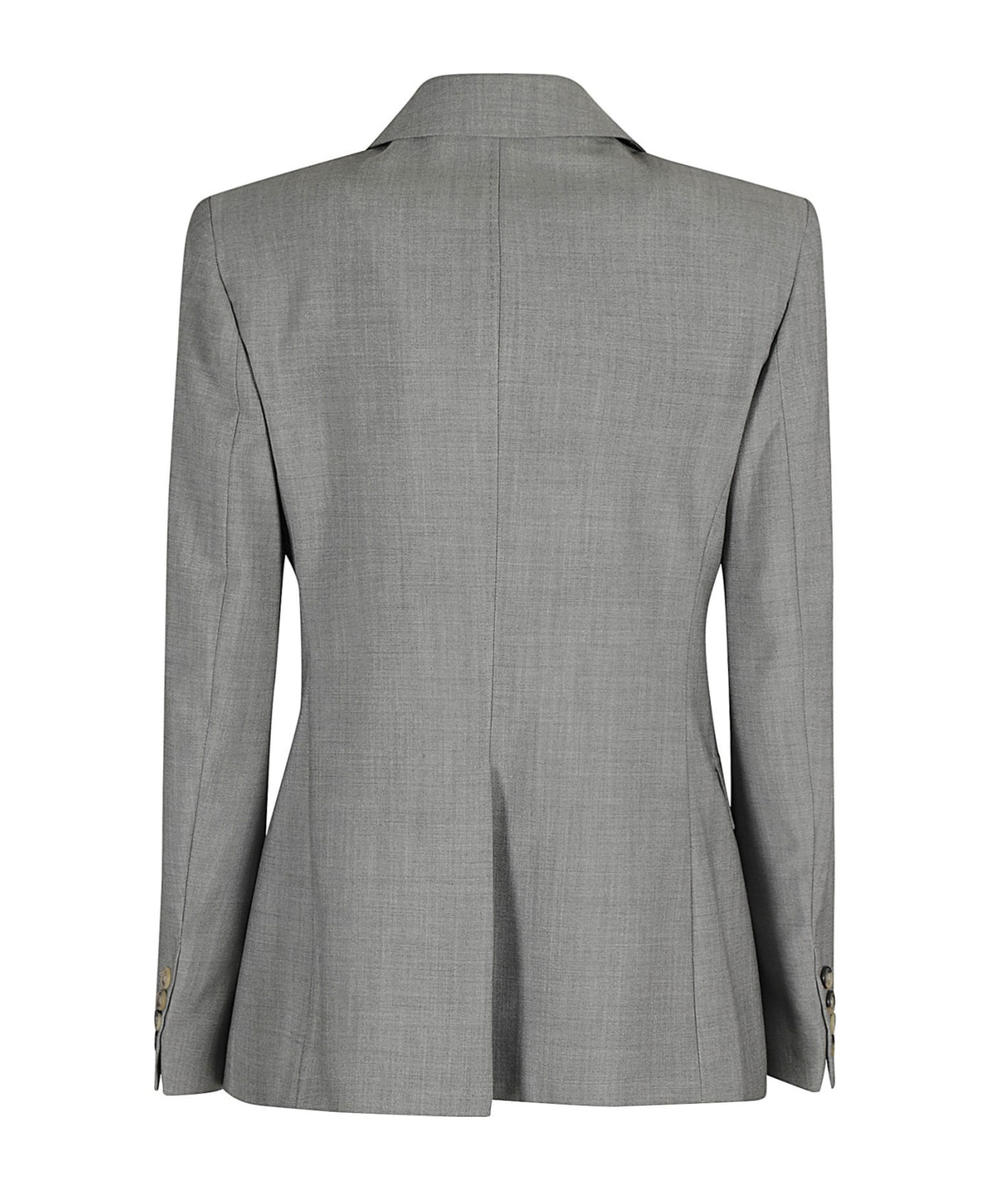 Max Mara Double-breasted Blazer In Gray