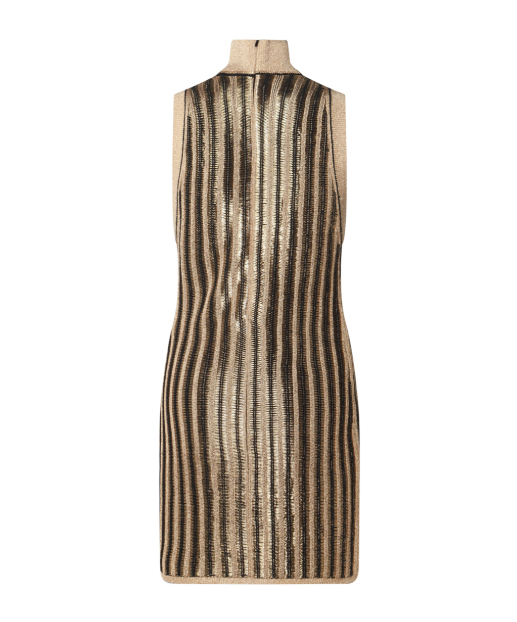 TOM FORD HIGH-NECK RIBBED MINIDRESS