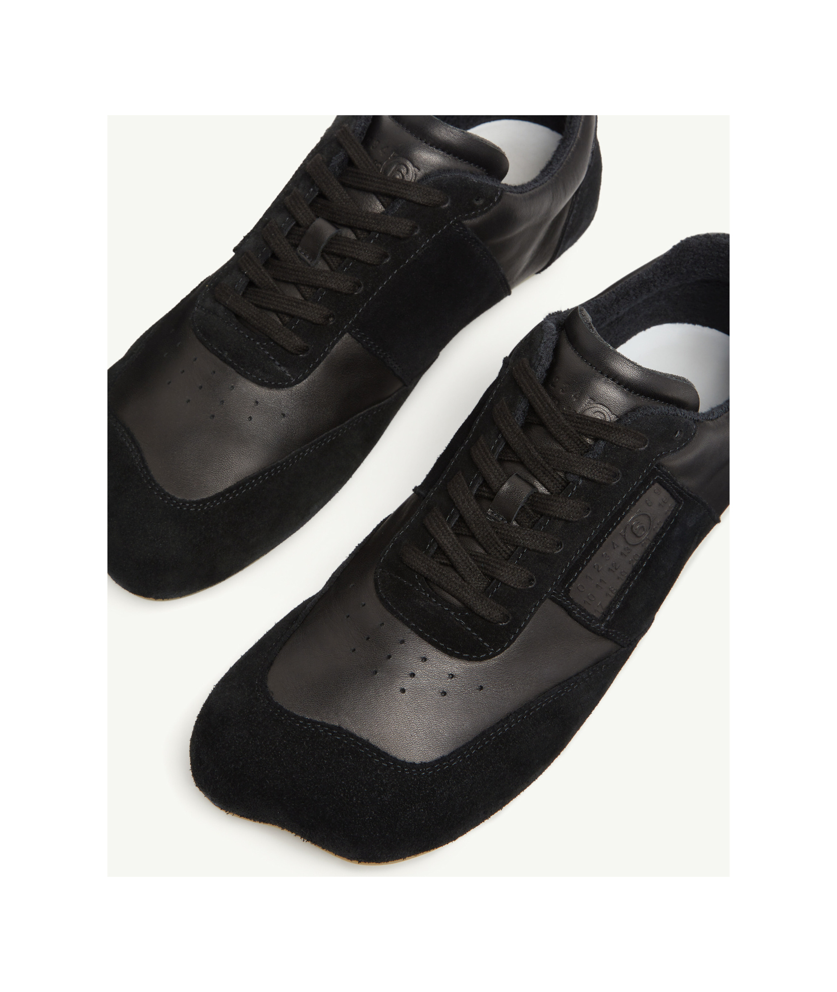 Mm6 Maison Margiela Anatomic Mixed Leather Sneakers
