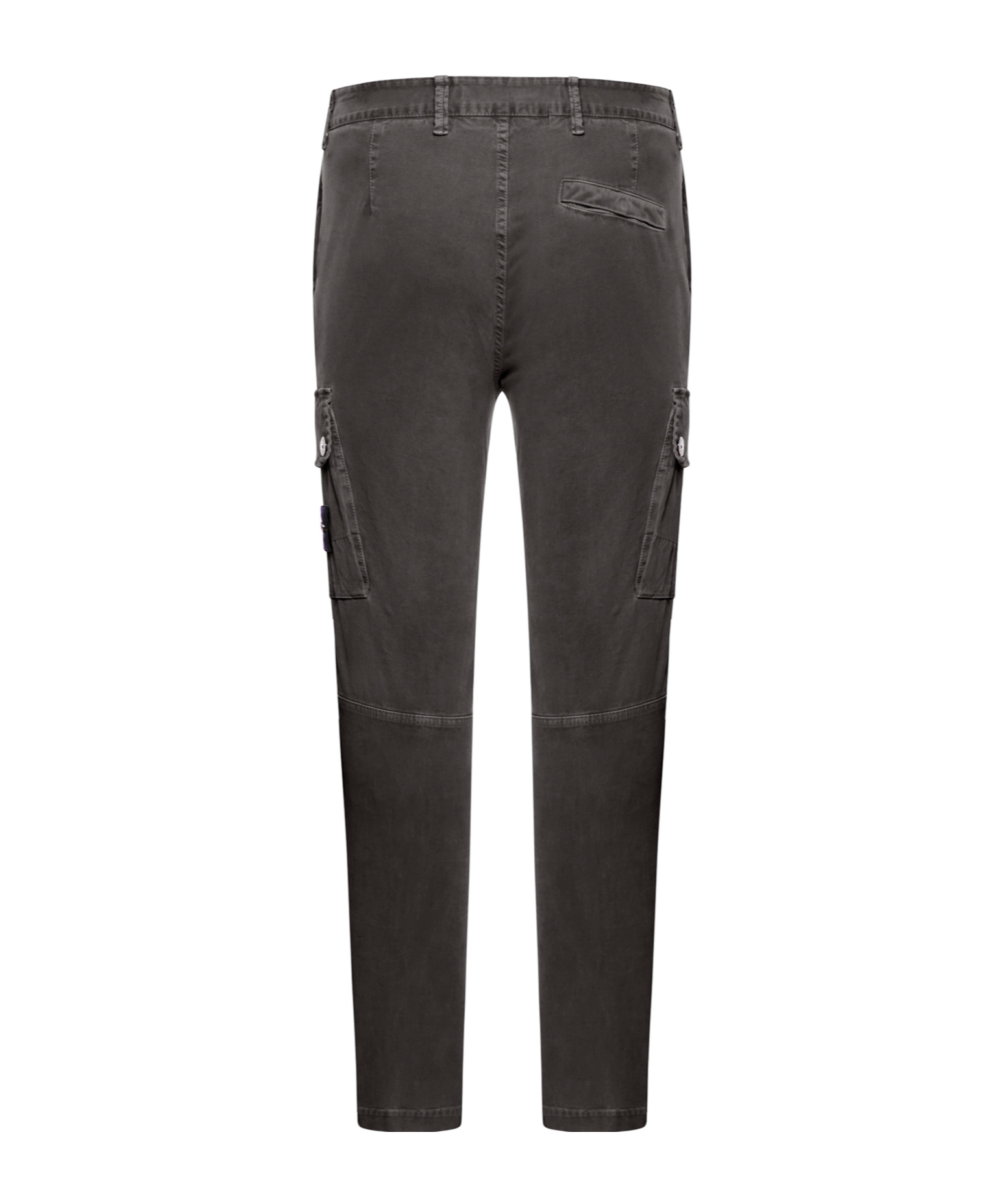 Stone Island Belt Loops Slacks In Black