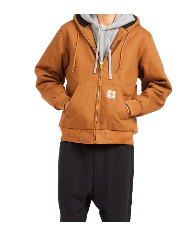 Carhartt Long-sleeved Casual Jacket In Brown