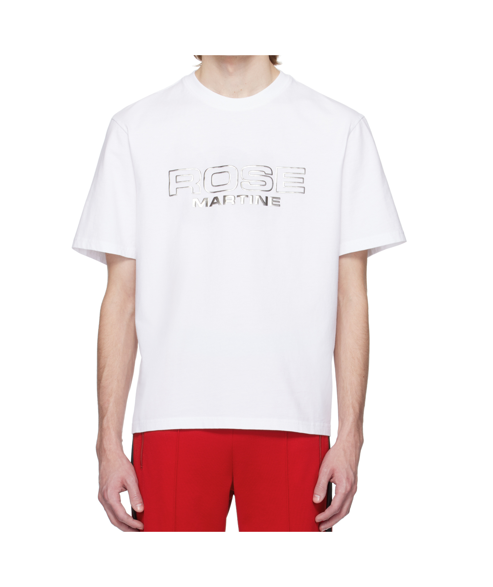 Martine Rose T-shirt Mit Logo-print In White