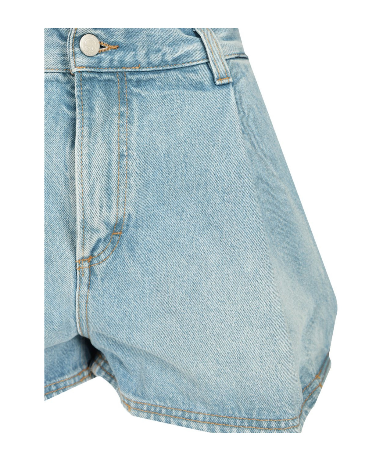 Haikure Ashley Denim Shorts In Green