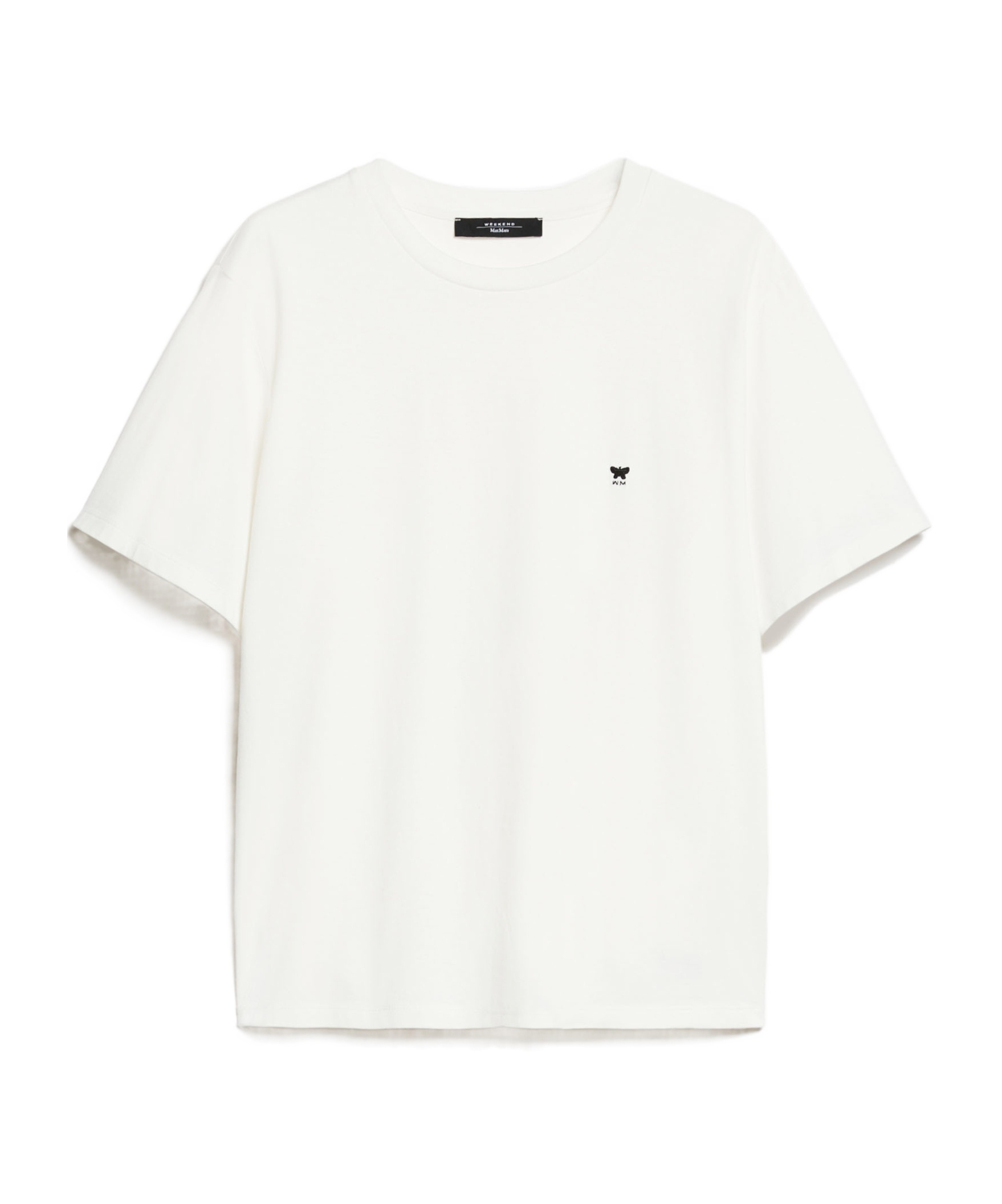 Weekend Max Mara Logo Cotton T-shirt In White