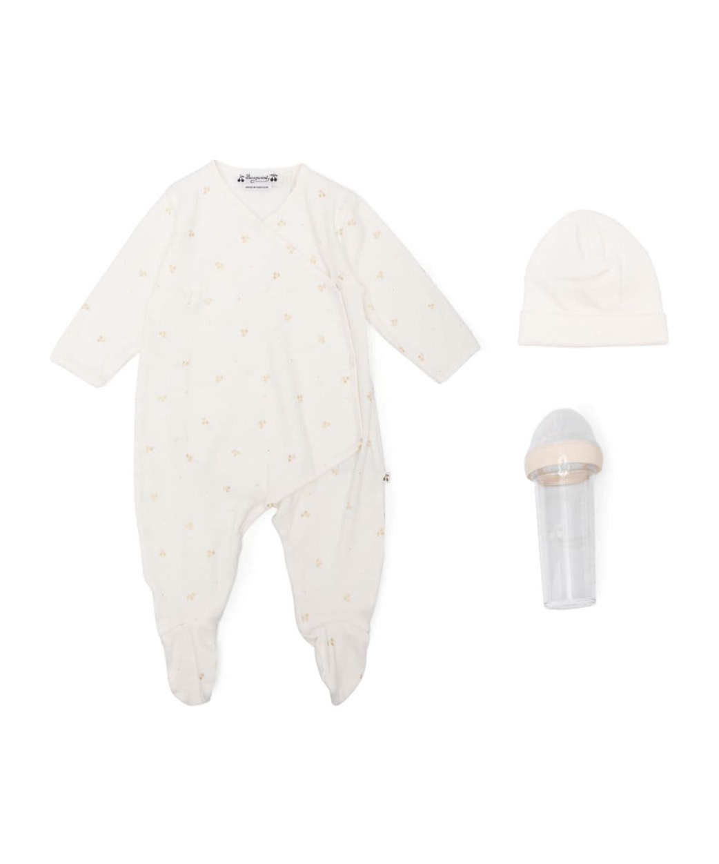 Bonpoint Floral Babygrow Set In White