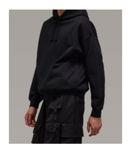 Y-3 Graphic Hoodie In Black