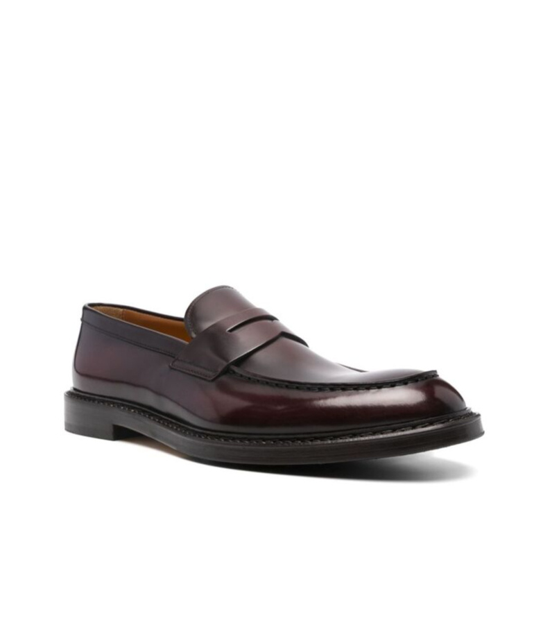 Doucal's Saddle Leather Loafers In Black