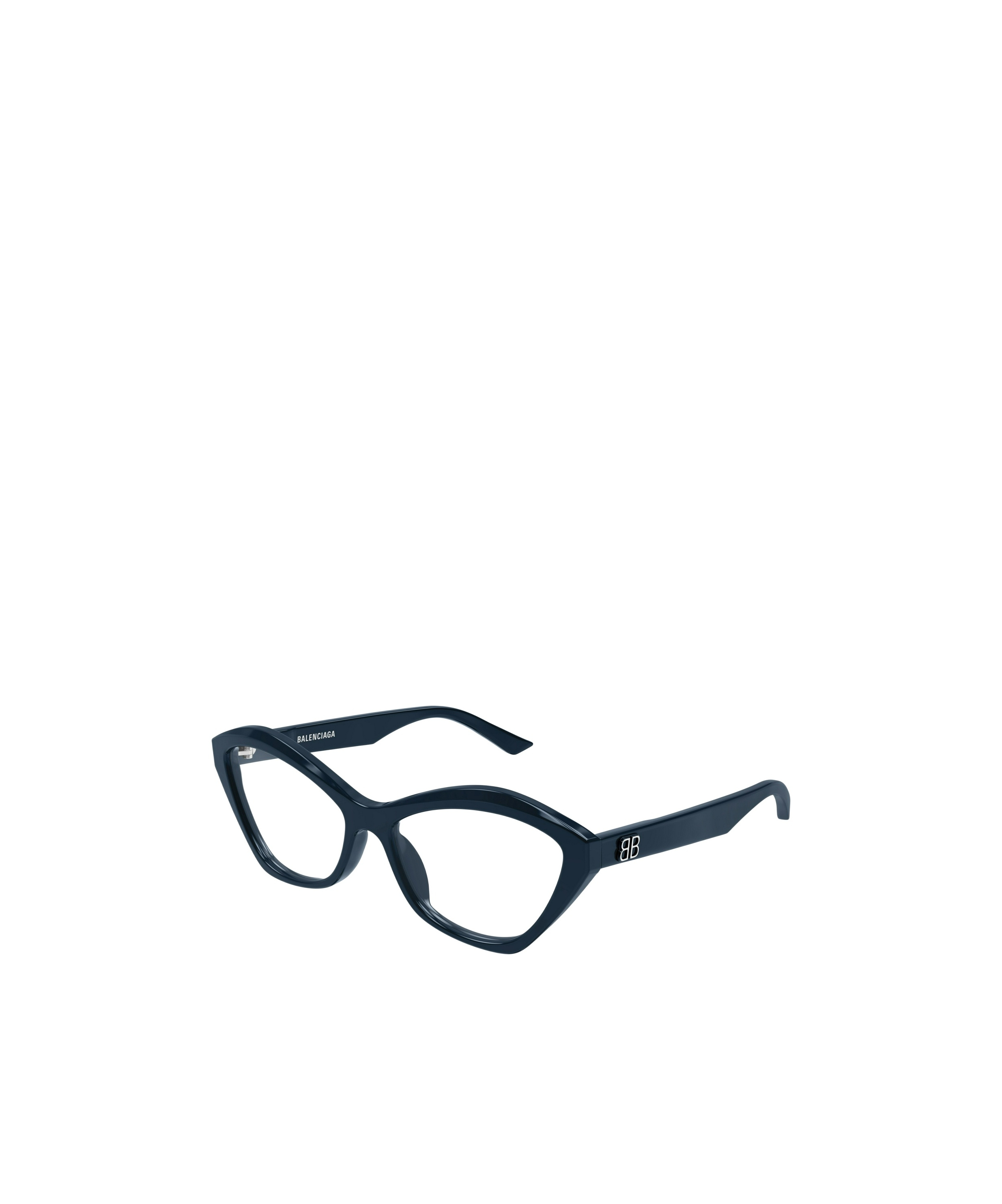 Balenciaga Geometrically Framed Flat Mirror In Blue