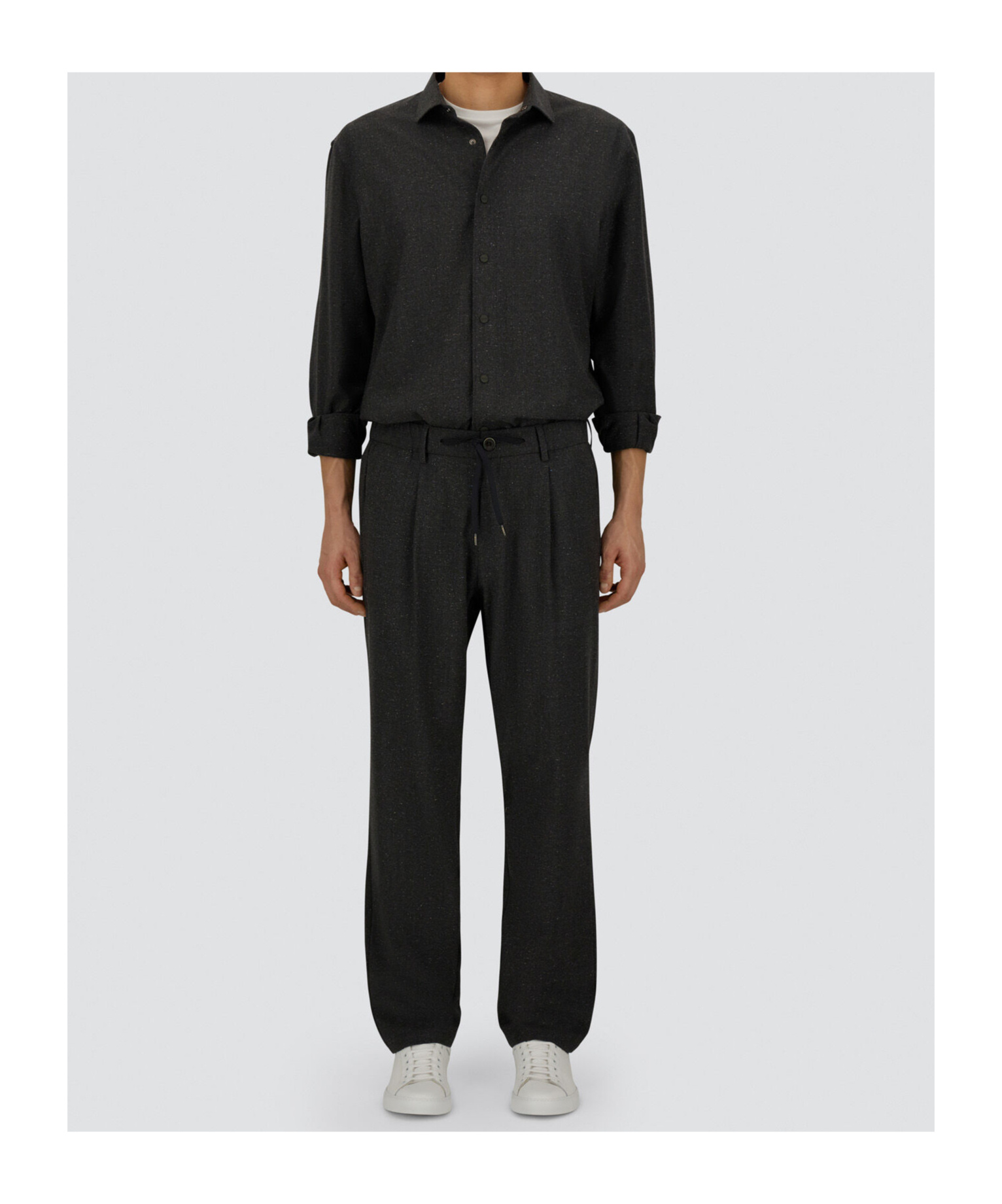Herno Drawstring Casual Pants In Gray