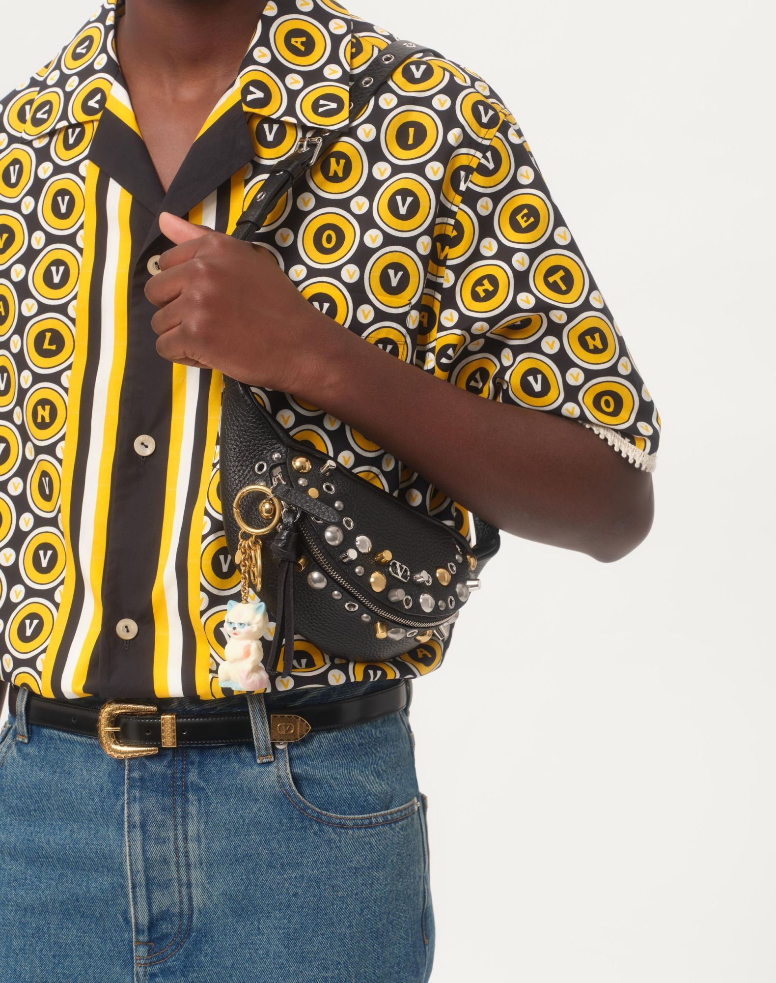 Valentino Bowling Shirt With Bulles Royales Print