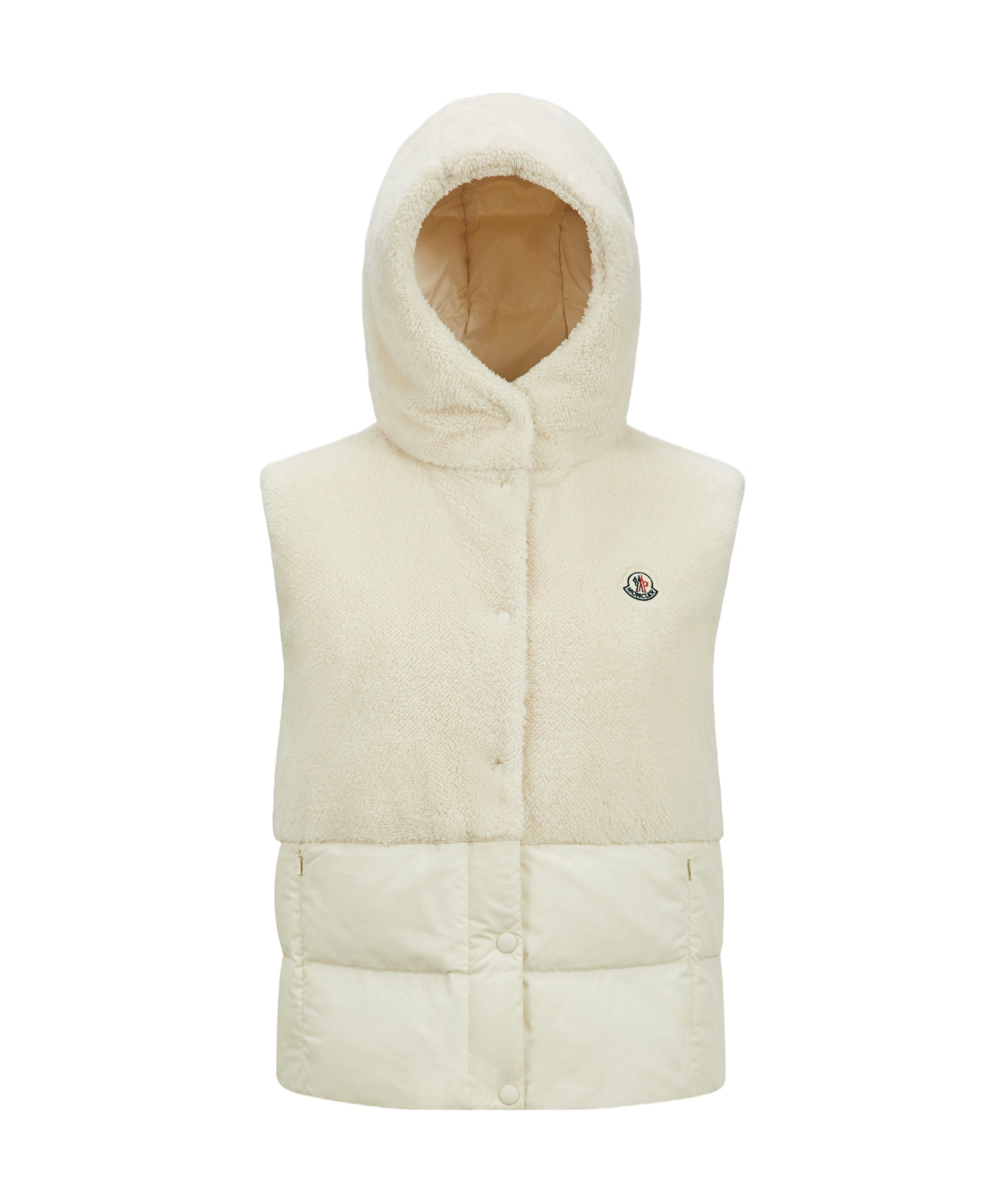 Moncler Teddy Capsule Floy Down Vest In White