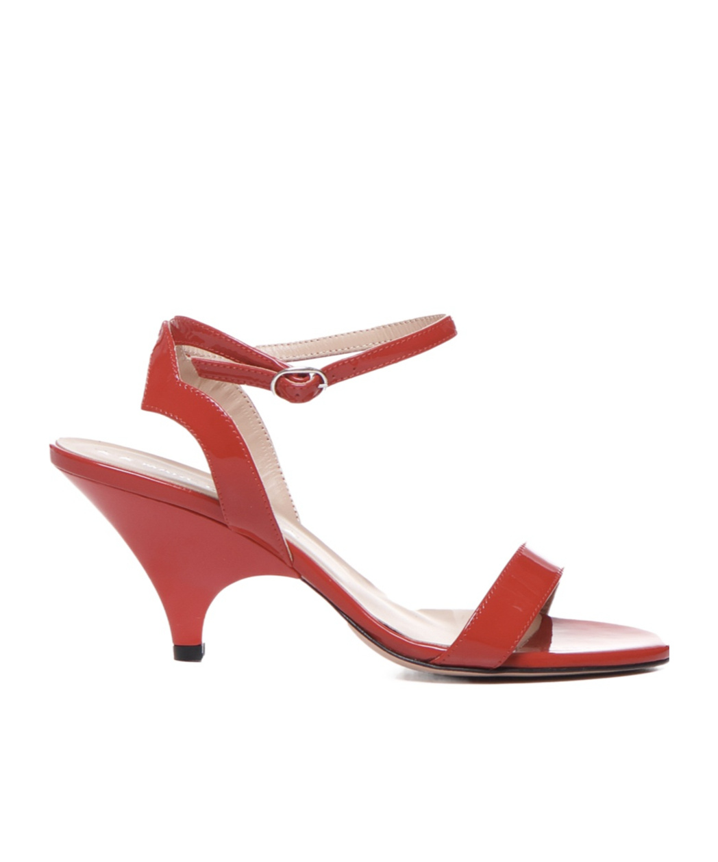 Marc Ellis Sandals In Red Patent Leather In Brown
