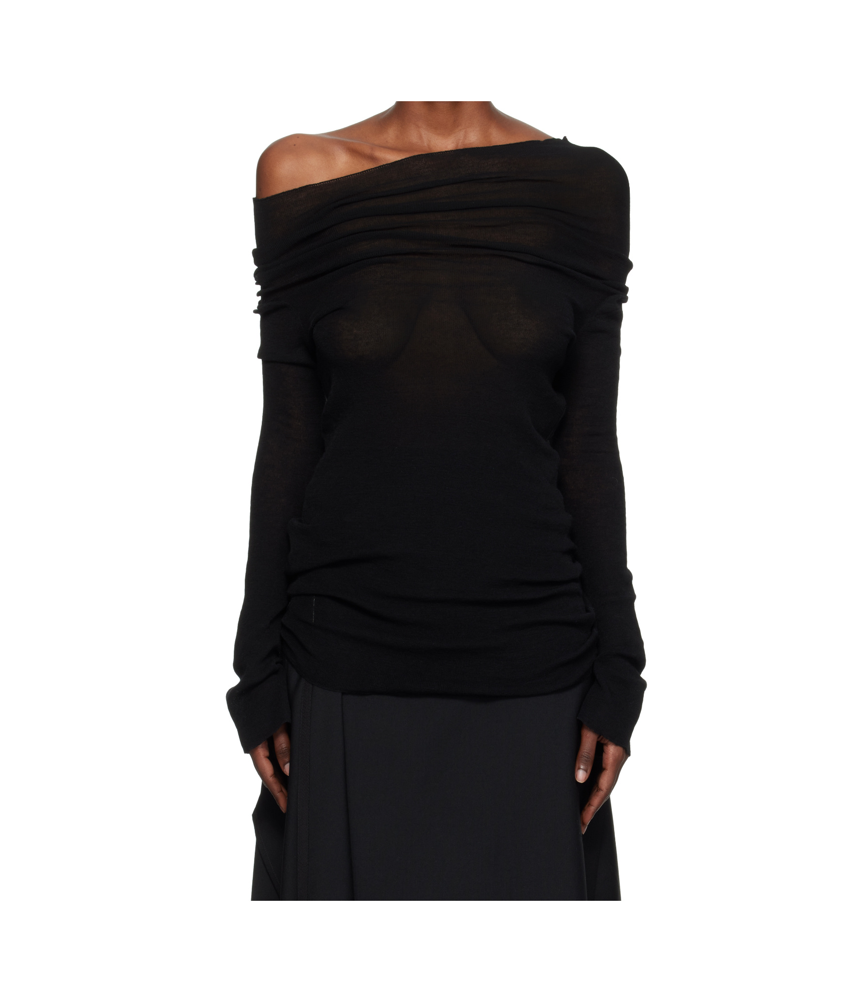 Ann Demeulemeester Long-sleeved T-shirt In Black