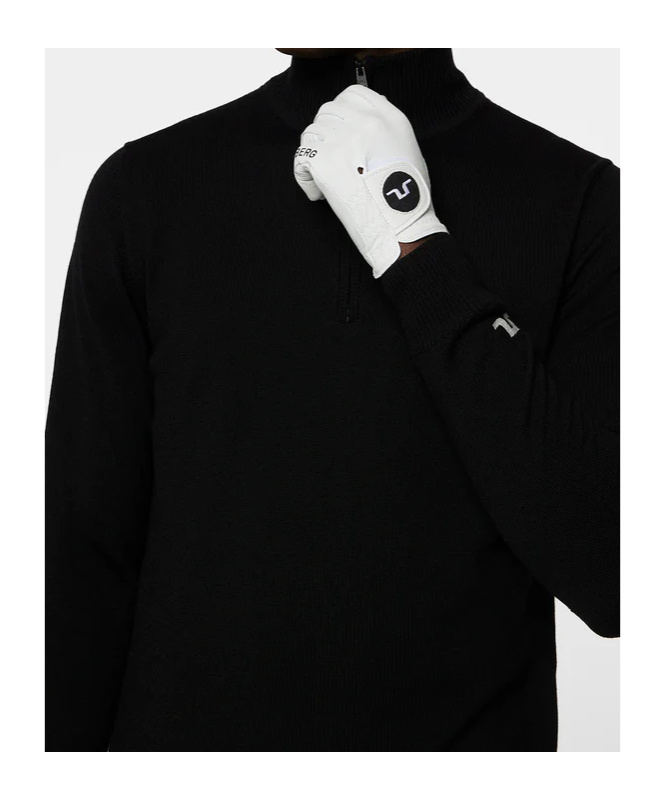 J. Lindeberg Long Sleeve Logo Knit Sweater