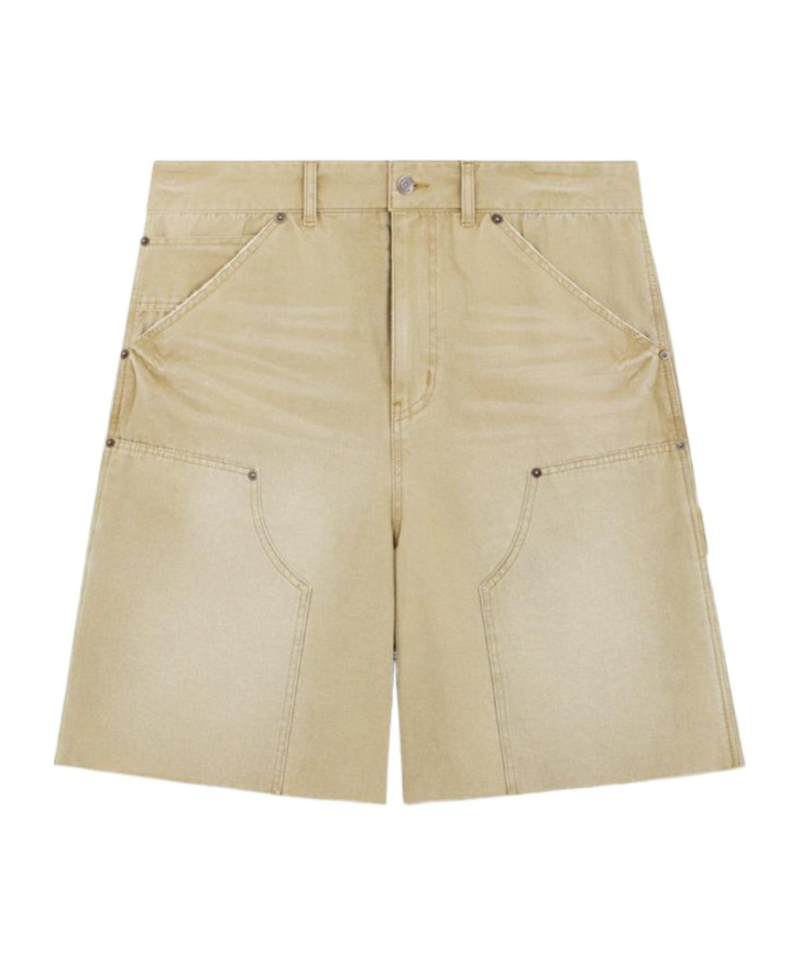 We11 Done Belt-loop Shorts In Nude