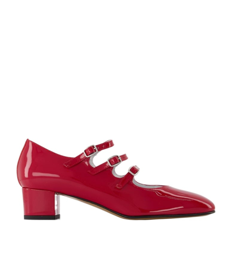 Shop Carel Paris Kina Block Heel Pumps In Red