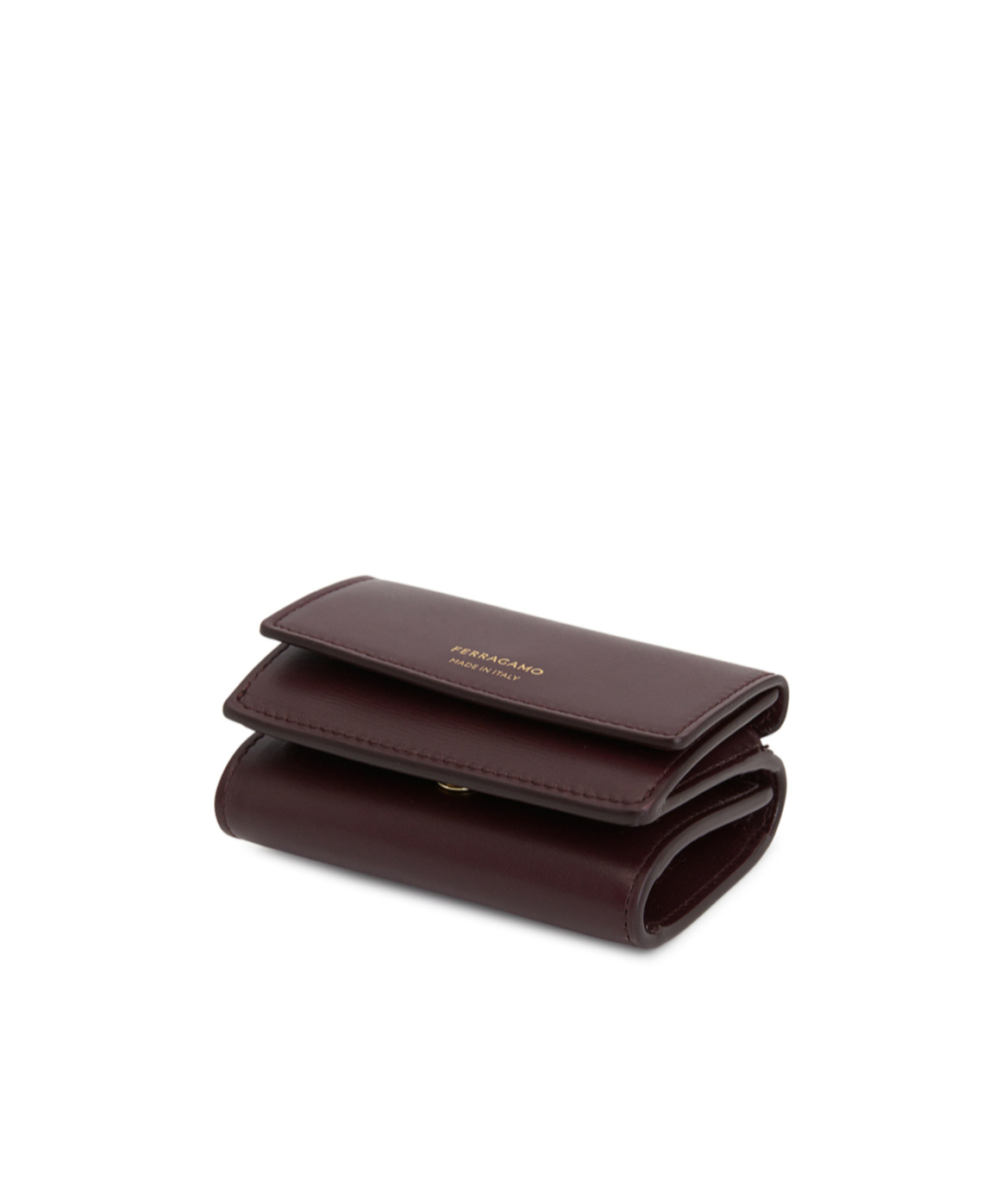 Ferragamo Printed Logo Wallet In Red