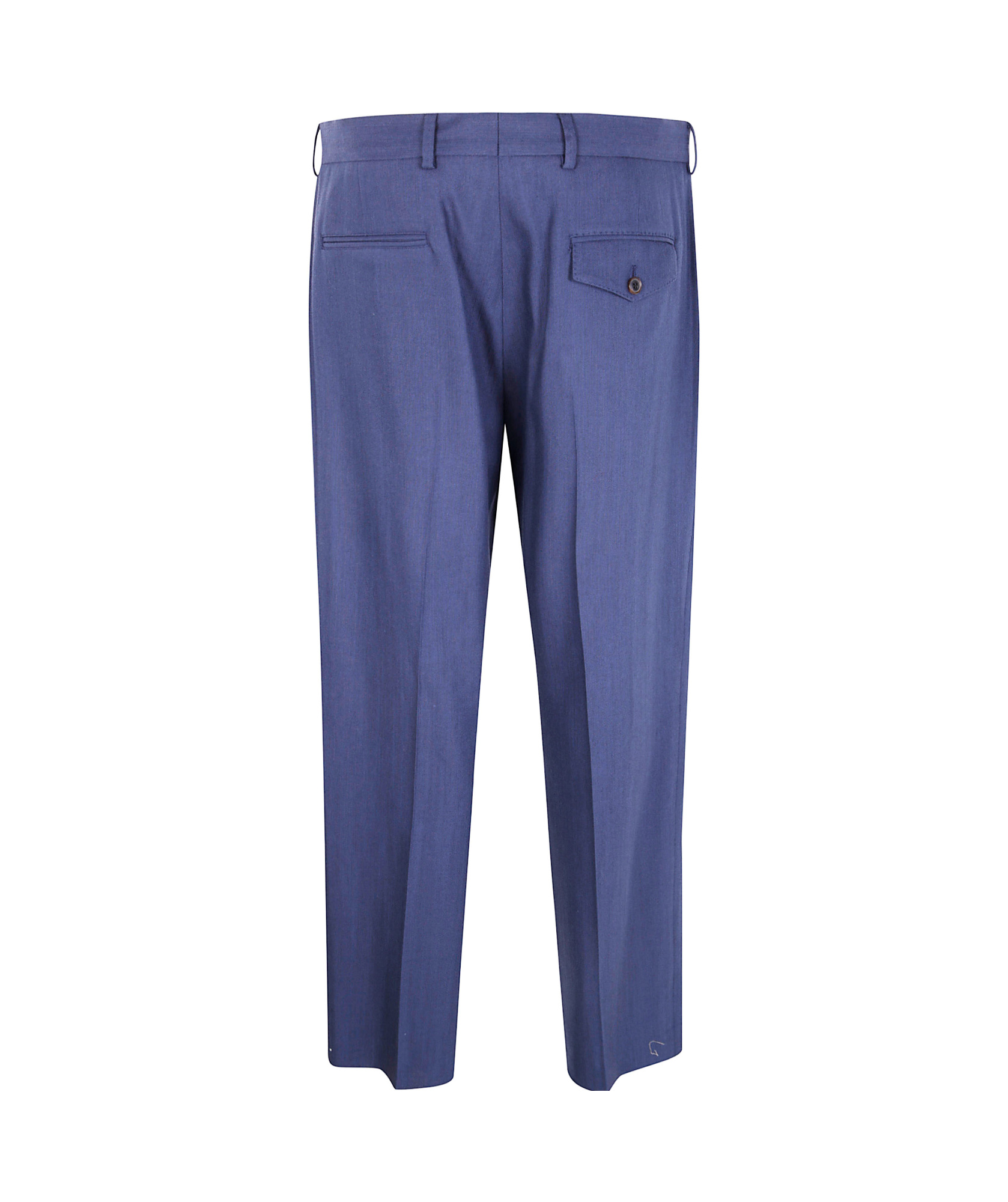 Paul Smith Belt Loop Casual Pants In Blue