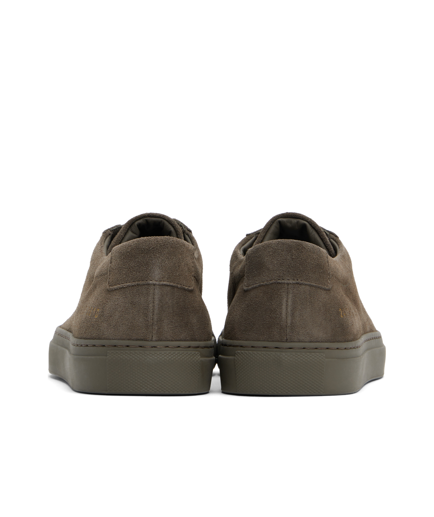 Common Projects Brown Original Achilles Suede Sneakers In Brown
