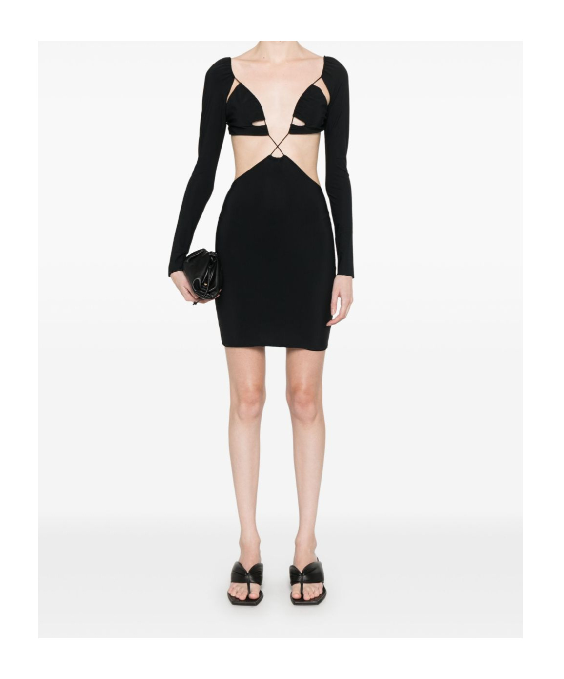 Amazuìn Amazuin Stretch Jersey Minidress With Cut-out Details