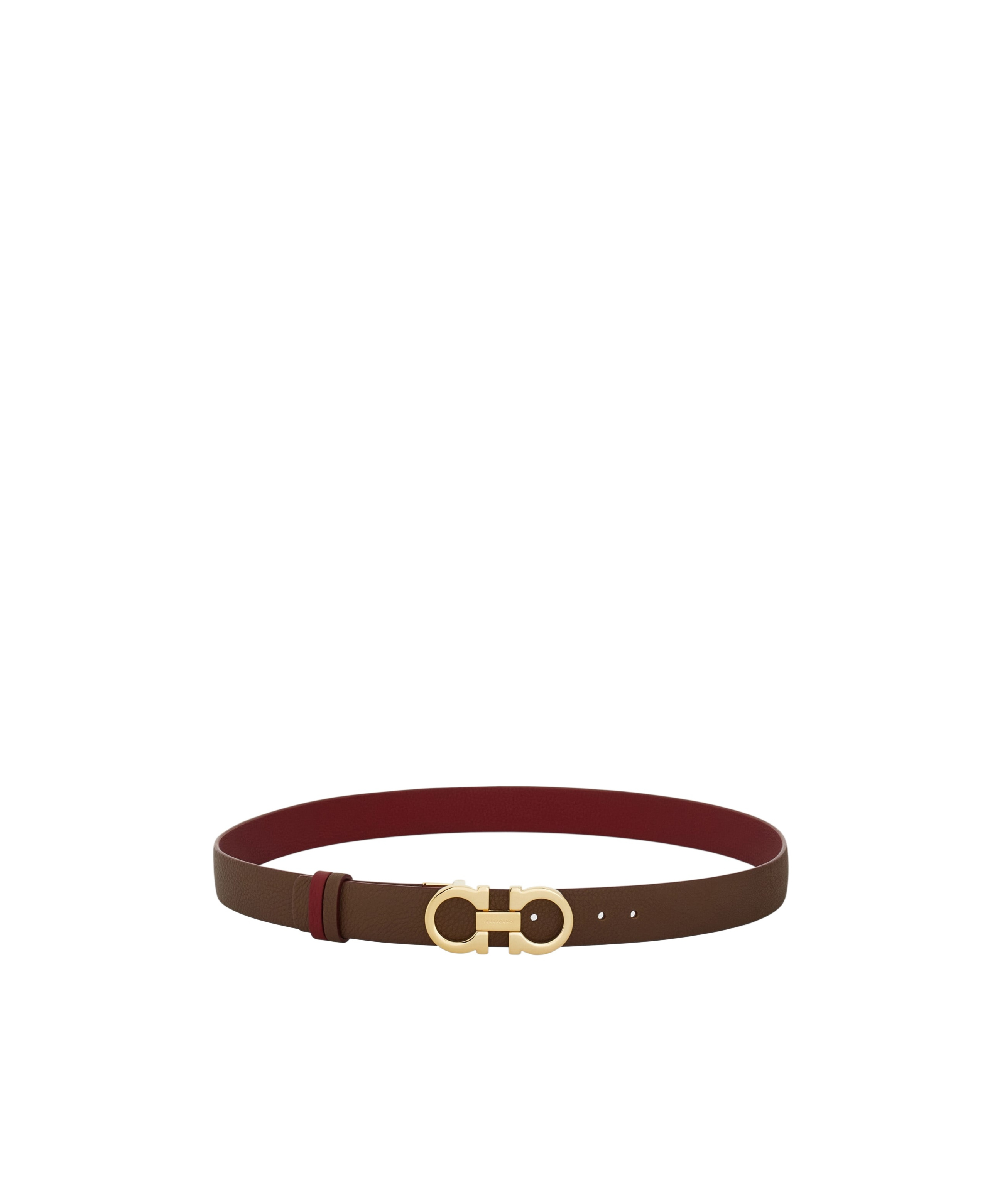 FERRAGAMO ADJUSTABLE AND REVERSIBLE GANCINI BELT 
