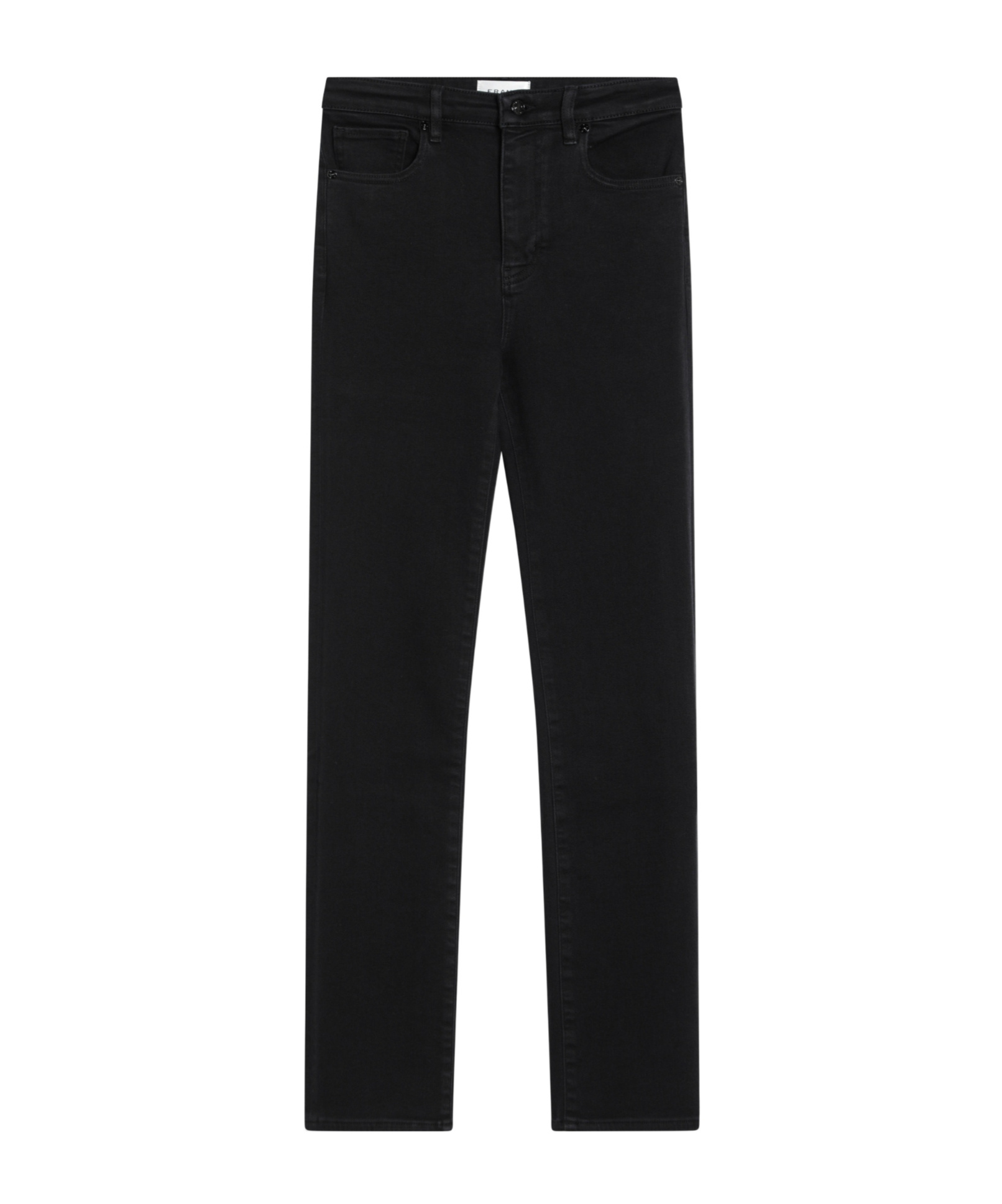 Frame Denim Trousers With Belt Loops In Black