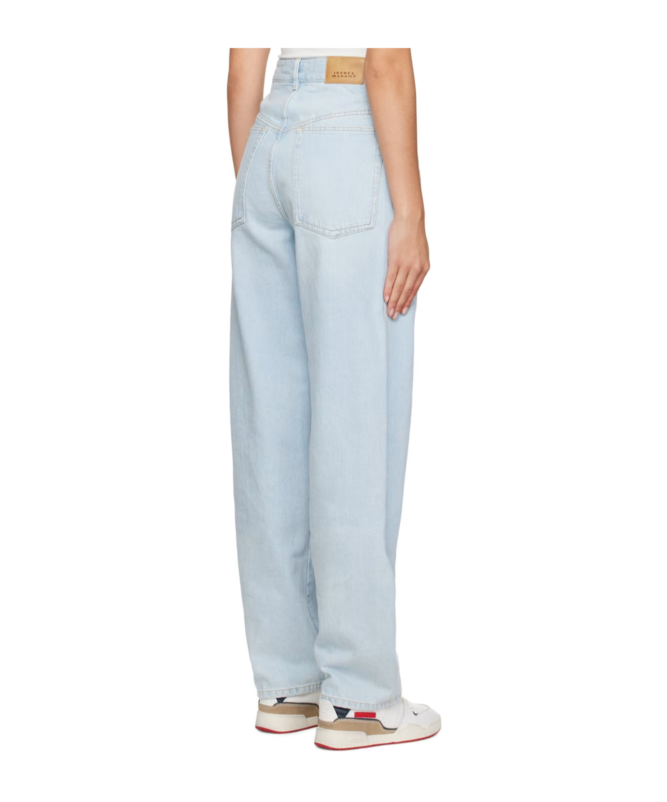 Isabel Marant Blue Vetan Jeans In White