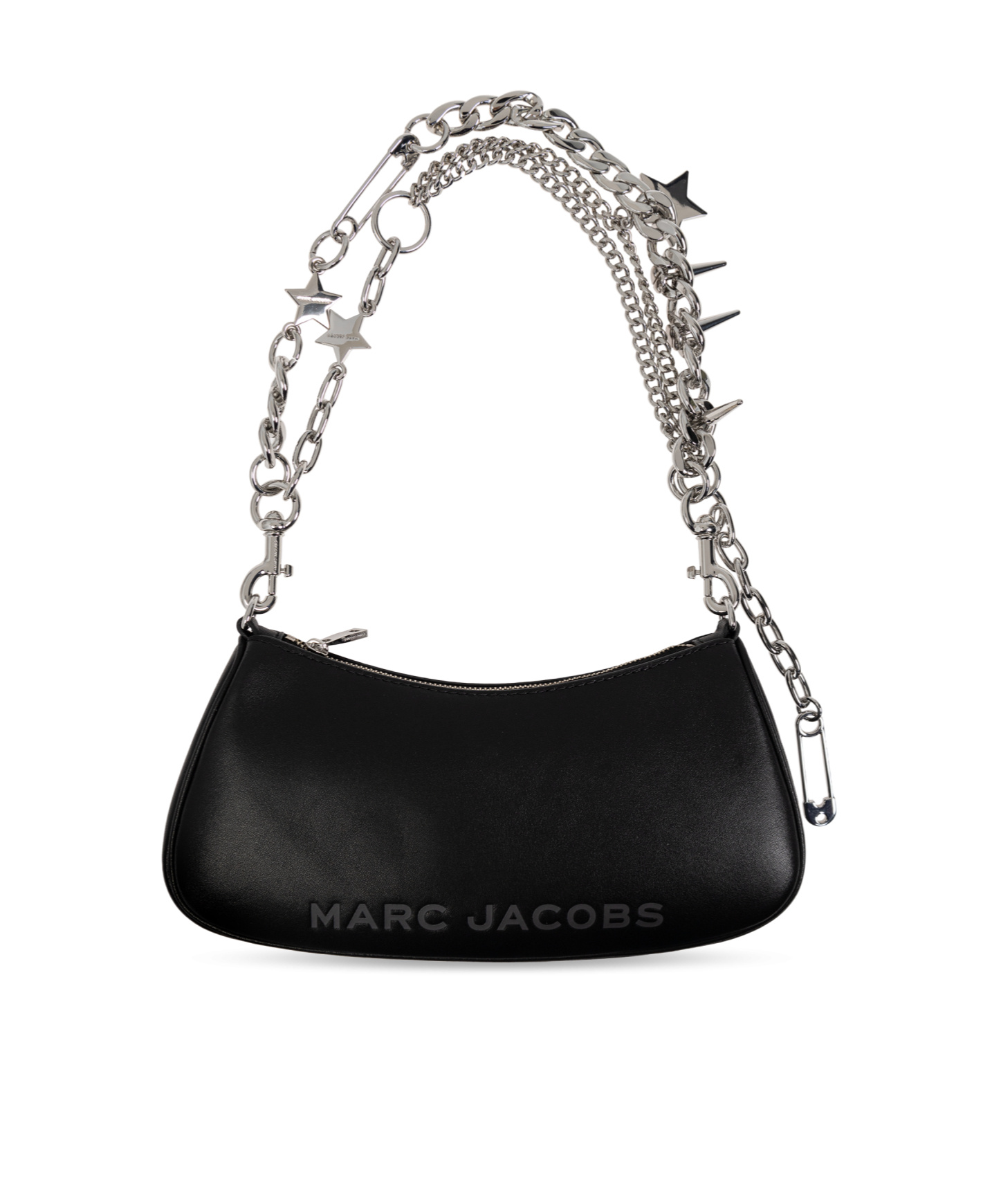 Marc Jacobs Logo Shoulder Bag In Black