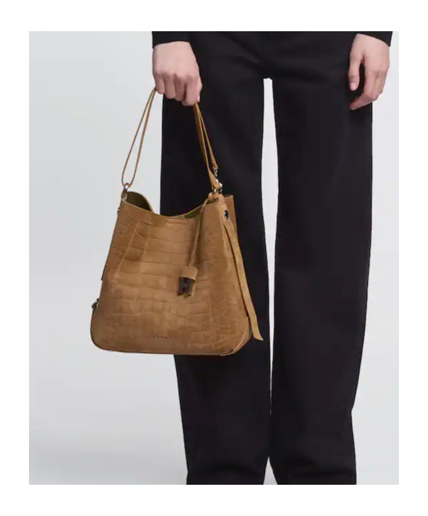 Hogan Hocket Hobo Bag Small In Sand