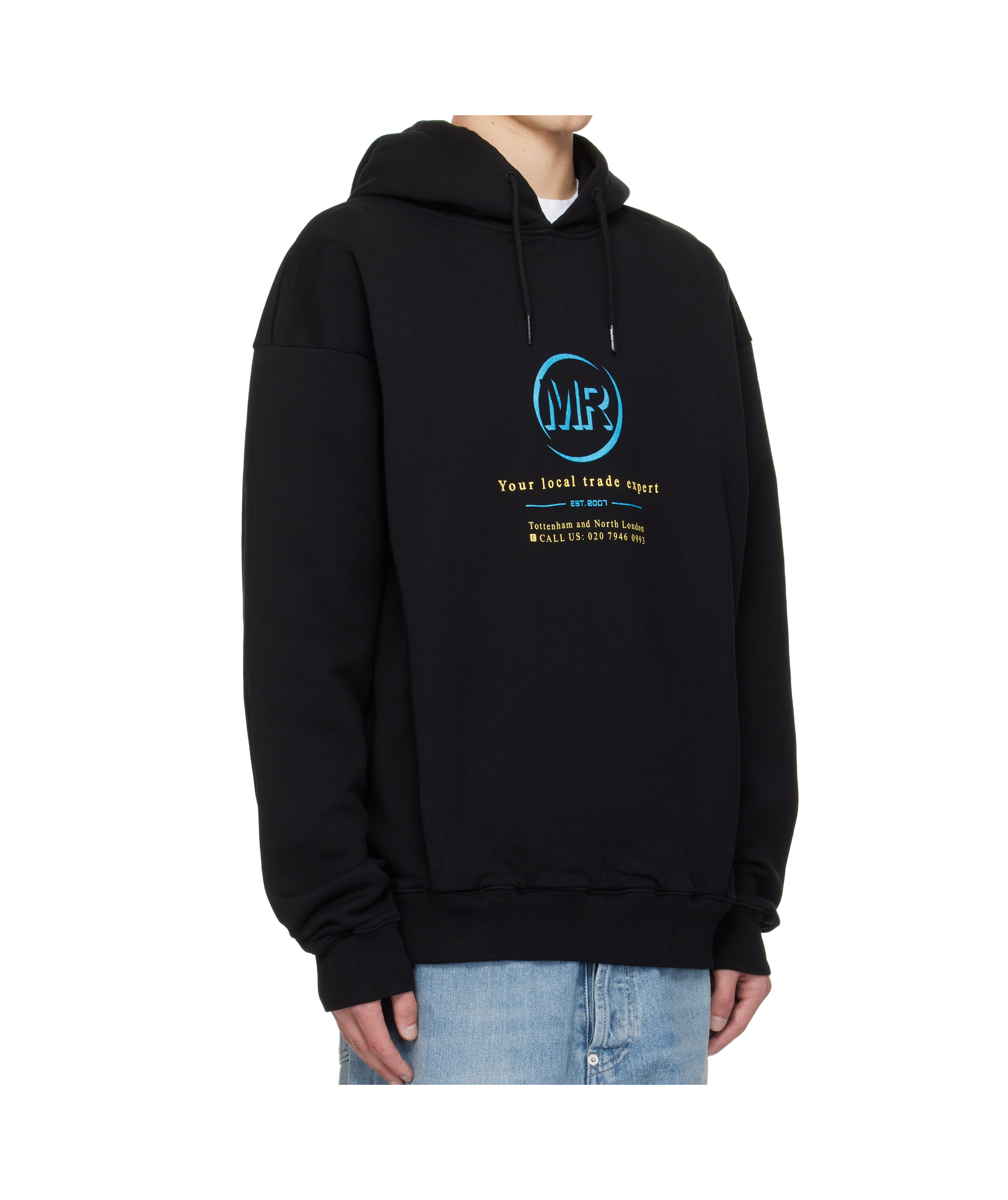 Martine Rose Black Classic Hoodie In Black