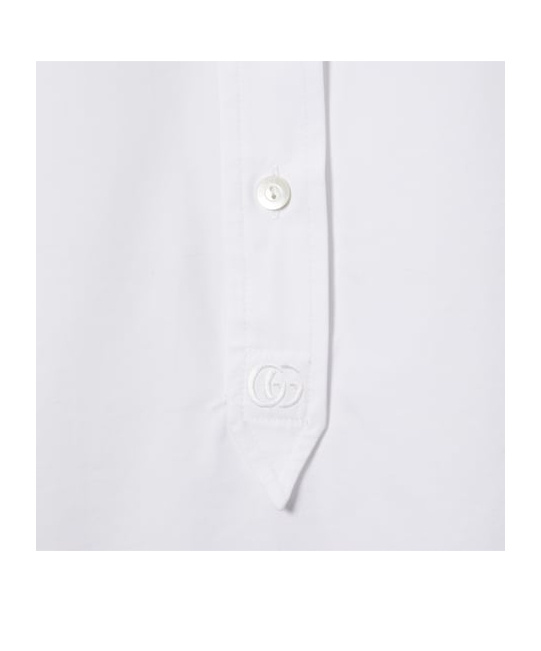 Gucci Cotton Poplin Shirt With Embroidery